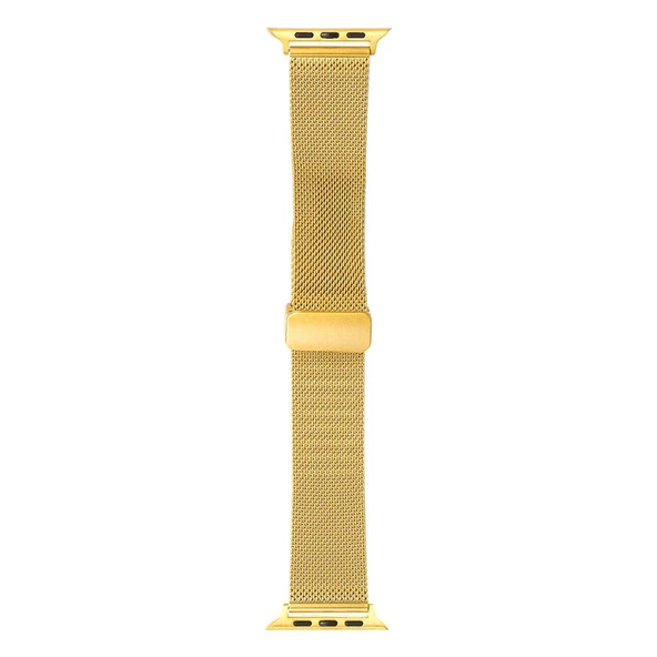 Apple Watch 44mm Kordon Klipsli Metal Hasır Kordon 85 - 8