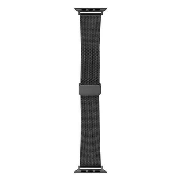 Apple Watch 44mm Kordon Klipsli Metal Hasır Kordon 85 - 5