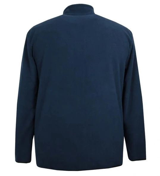 Büyük Beden Fermuarlı Polar Sweatshirt Gri - 11