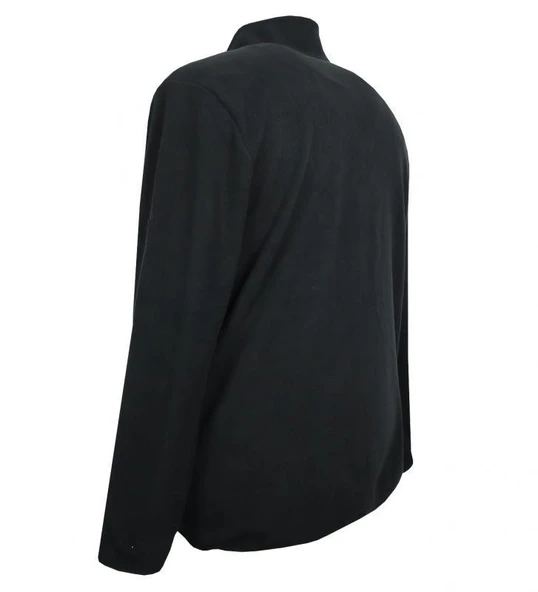 Büyük Beden Fermuarlı Polar Sweatshirt Gri - 10