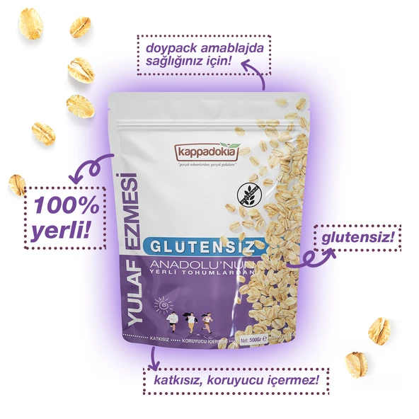 Kappadokia, Yerli Glütensiz Yulaf Ezmesi 3'lü (3 x 500 g) - 2