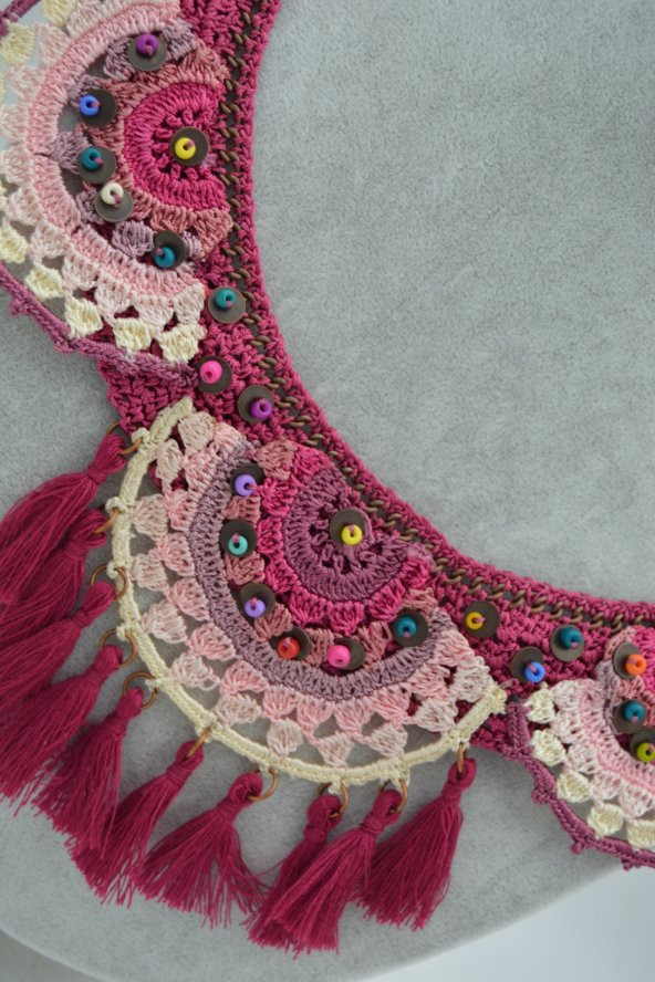 STONEAGE ÖZEL TASARIM ÖRME KOLYE - Resim 2