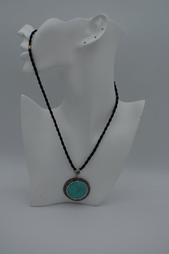 STONEAGE TURKUAZ TAŞLI TASARIM KOLYE ürün görseli