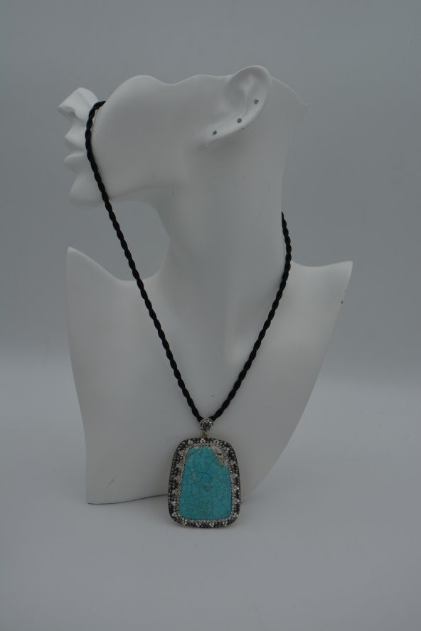 STONEAGE TURKUAZ TAŞLI TASARIM KOLYE ürün görseli