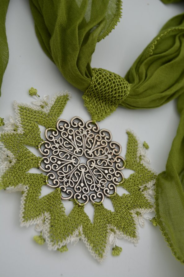 STONEAGE İĞNE OYASI TASARIM KOLYE - Resim 2