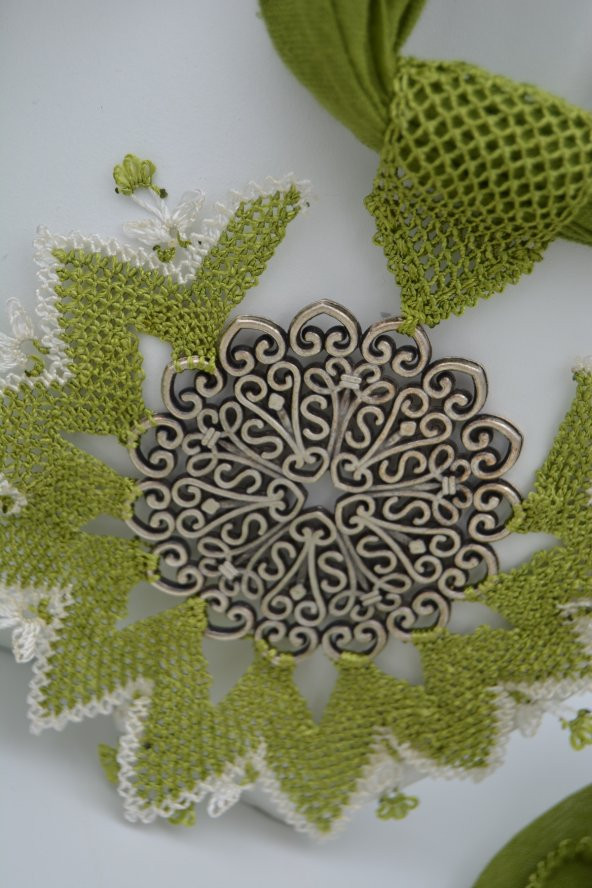 STONEAGE İĞNE OYASI TASARIM KOLYE - Resim 4