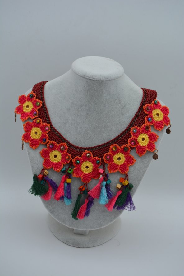 STONEAGE ÖZEL TASARIM ÖRME KOLYE - Resim 2