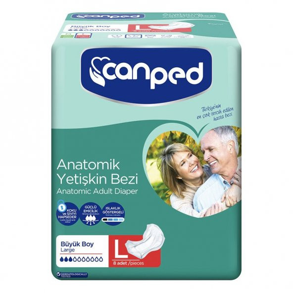 Canped 8Li Büyük Hasta Bezi