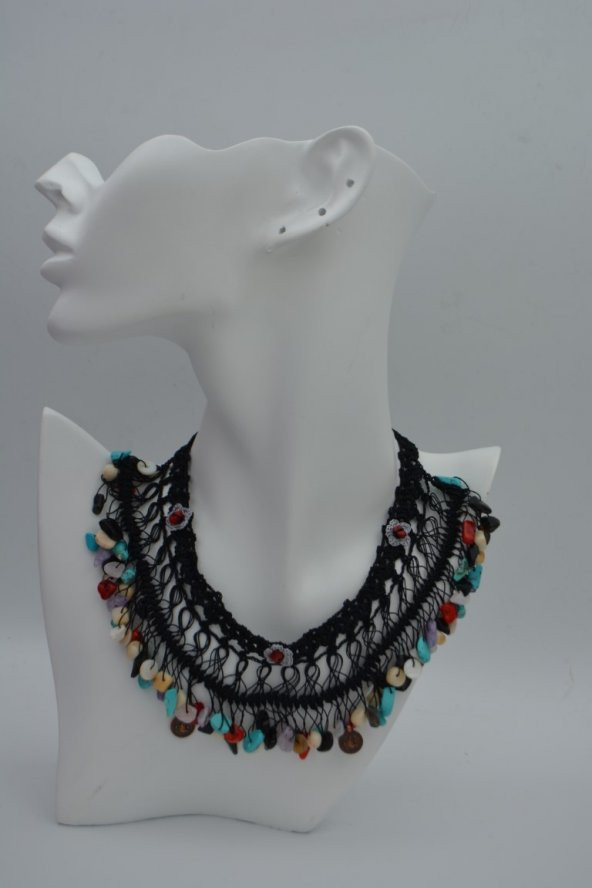 STONEAGE ÖZEL TASARIM ÖRME KOLYE - Resim 2