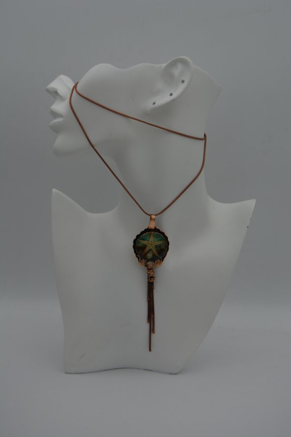 STONEAGE GERÇEK DENİZYILDIZI ÖZEL TASARIM KOLYE - Resim 2