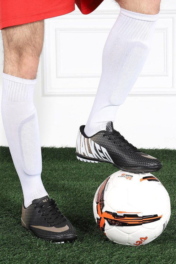Walked 401 Siyah A.yaldız Halısaha Erkek Futbol Spor Ayakkabı - 2