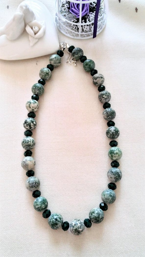 STONEAGE JEWELLERY Sıkma Taş Bayan Kolye - Resim 3