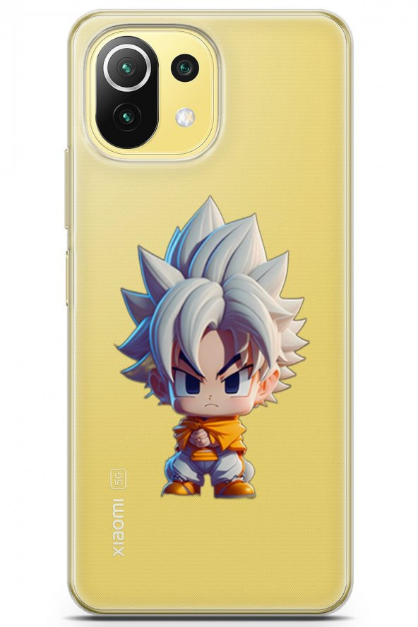 Xiaomi 11 Lite 5G Kılıf Orijinal Seri Others 13 Goku Clear Case Kapak