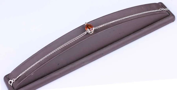 925 Ayar Gümüş Smoky Quartz Taşlı Bileklik - Resim 2