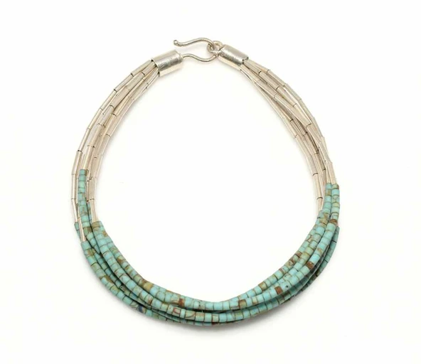 925 Ayar Gümüş Firuze Taşlı Bileklik ürün görseli 1