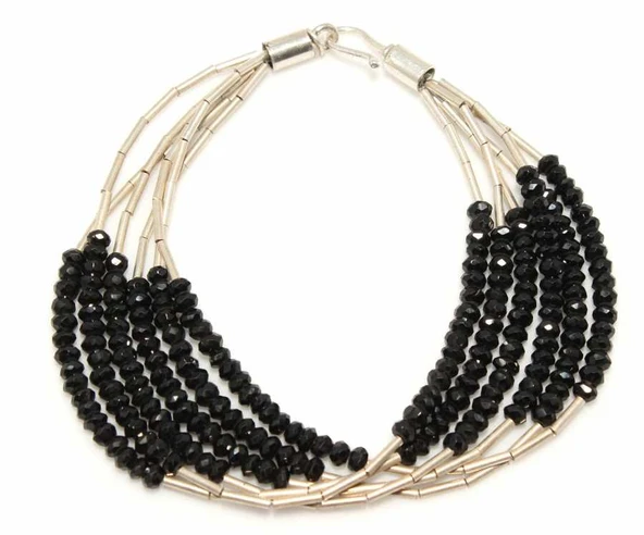 925 Ayar Gümüş Spinel Taşlı Bileklik ürün görseli 1