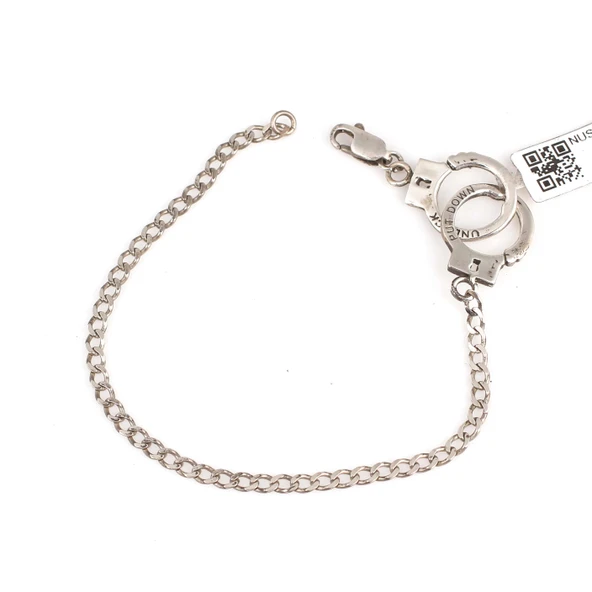 925 ayar gümüş Kelepçe Modeli Bileklik ürün görseli 1