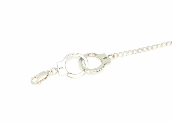 925 ayar gümüş Kelepçe Modeli Bileklik - Resim 7