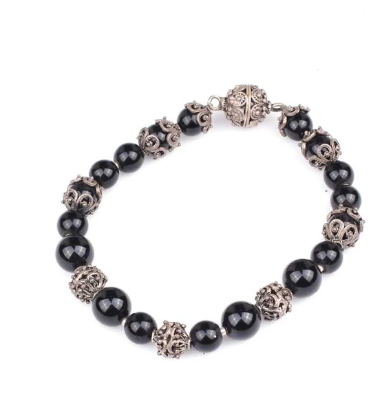 925 Ayar Gümüş Oniks Taşlı Bileklik ürün görseli 1