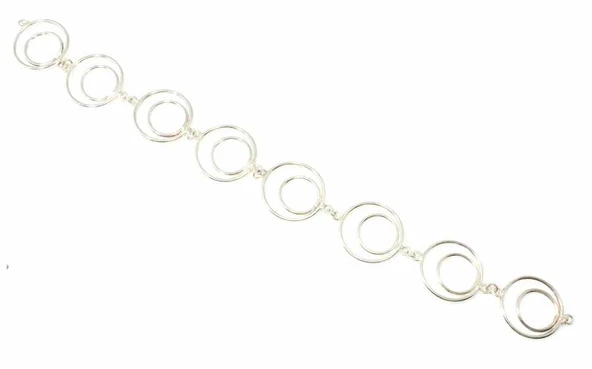 925 Ayar Gümüş Halka Model Bileklik ürün görseli