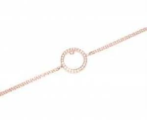 925 Ayar Gümüş Halka Modeli Zincir Bileklik - Resim 2