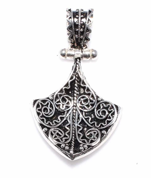 Gümüş Döküm Telkari Kolye Ucu ürün görseli