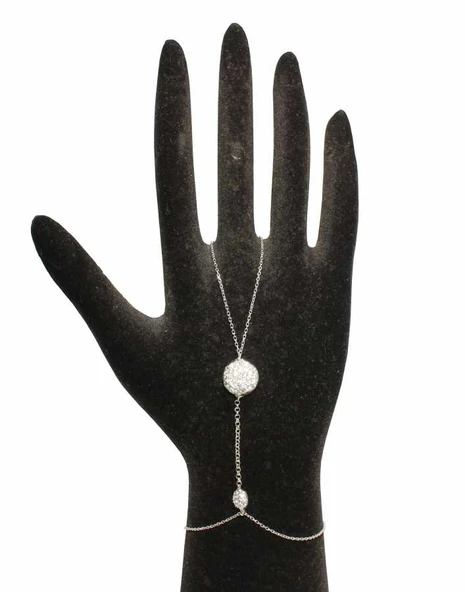 925 Ayar Gümüş Yarım Yuvarlak Taşlı Şahmeran ürün görseli