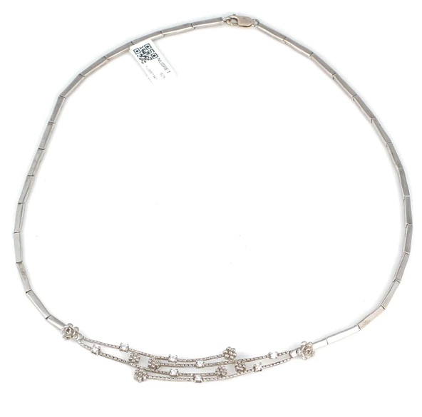 925 Ayar Gümüş Çiçekli Tellerle Bağlı Kolye - Resim 2