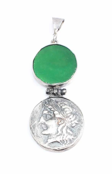 925 Ayar Gümüş İskender Kafası Kolye Ucu ürün görseli