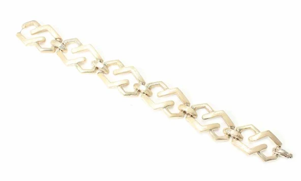 925 Ayar Gümüş Zikzak Bileklik - Resim 4