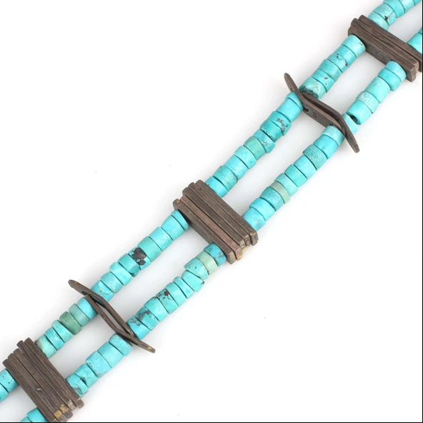 Nusrettaki Firuze Taşlı Gümüş Bileklik - Resim 3