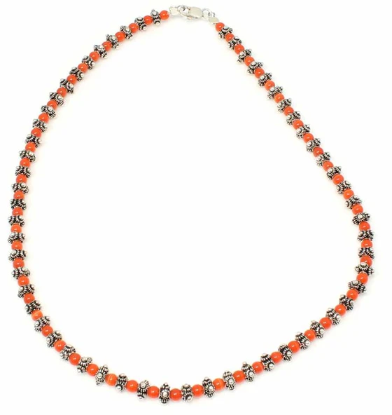 925 Ayar Gümüş Akik Kolye ürün görseli 1