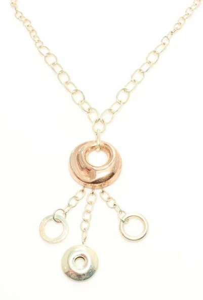 925 Ayar Gümüş Karaca Gözü Zincir Kolye - Resim 3