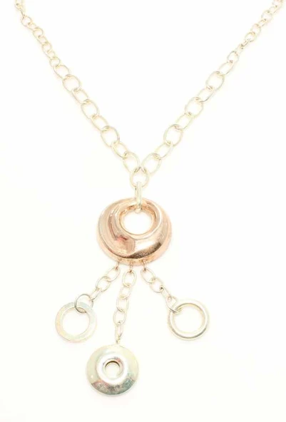 925 Ayar Gümüş Karaca Gözü Zincir Kolye - Resim 4