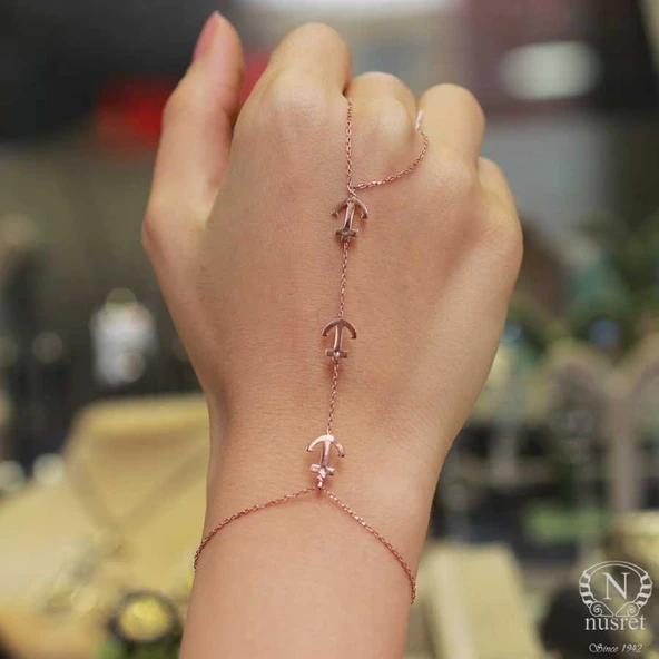 925 Ayar Gümüş Denizci Çıpası Modeli Şahmeran ürün görseli