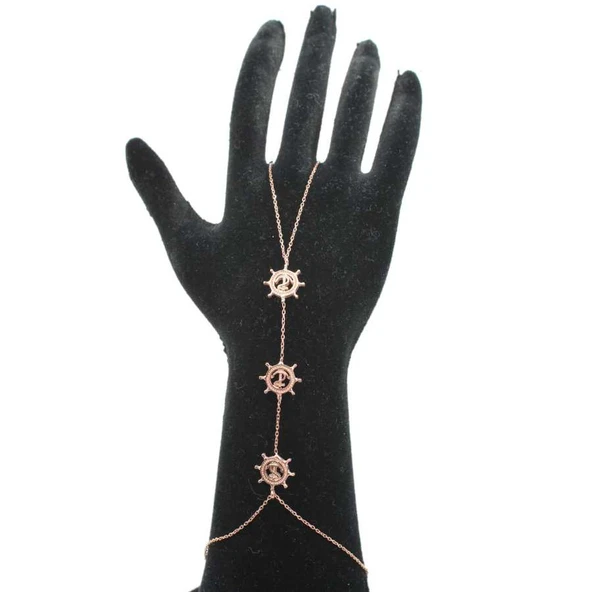 925 Ayar Gümüş Dümen İçi Çıpa Modeli Şahmeran - Resim 2