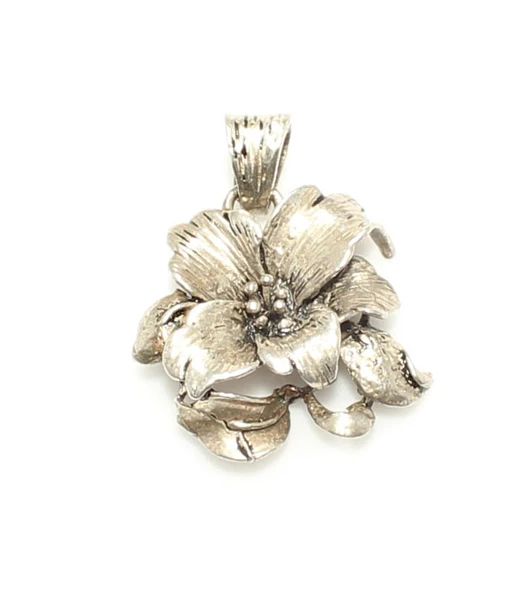 925 Ayar Gümüş Döküm Çiçek Kolye Ucu ürün görseli