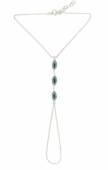 925 Ayar Gümüş Üçlü Badem Şahmeran - Resim 6