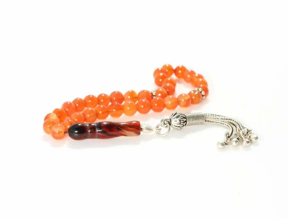 Akik Doğaltaşlı Tesbih ve Akik İmame - Resim 3