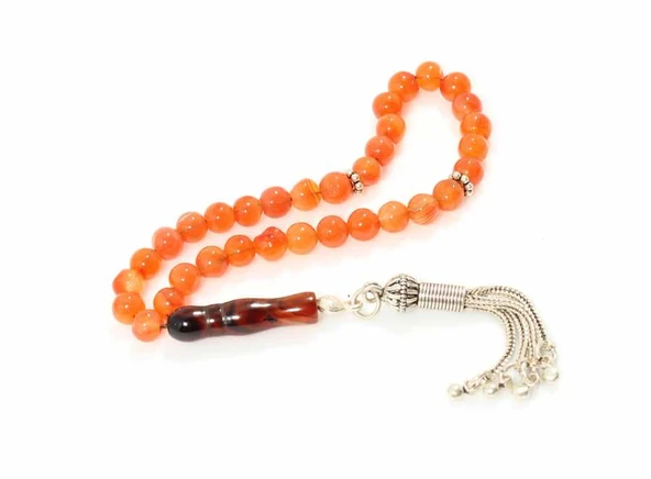 Akik Doğaltaşlı Tesbih ve Akik İmame - Resim 4