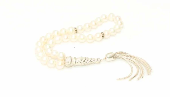 İnci Doğaltaşlı Tesbih, Desenli İmame - Resim 5