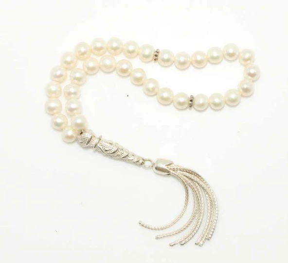 İnci Doğaltaşlı Tesbih, Desenli İmame - Resim 6