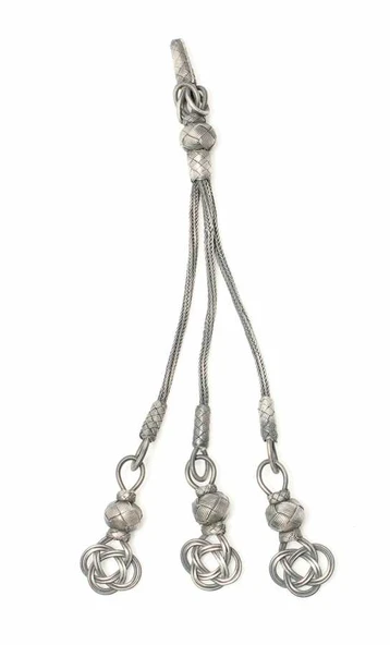 999 Ayar Kazaz Örgü Püskül, Gri ürün görseli