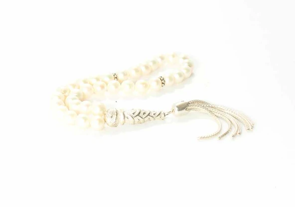 İnci Doğaltaşlı Tesbih, Desenli İmame - Resim 4