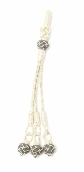 999 Ayar Kazaz Püskül, Siyah, Beyaz ürün görseli