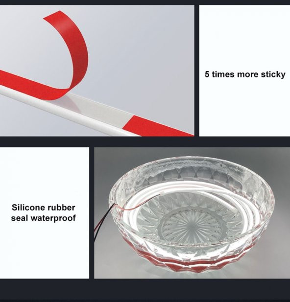 Kaput altı kayar gündüz ledi kayar sinyalli ışık ayarlı 1.50cm kesilebilir / LAAM440 - 4
