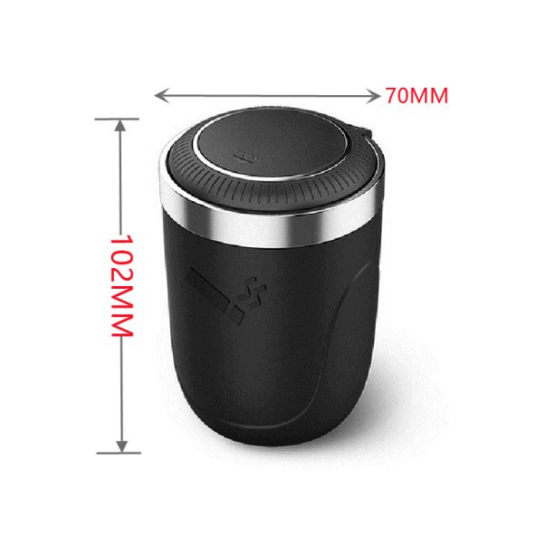 Işıklı küllük otomatik açmalı siyah / ICKU52 - 5