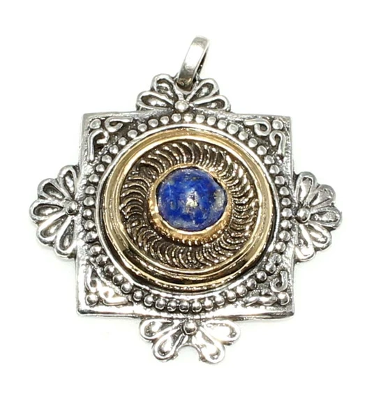 Lapis Taşlı Konstantinapol Tasarım Otantik Kolye Ucu ürün görseli