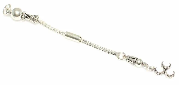 925 Ayar Gümüş 3 Hilal Tekli Püskül ürün görseli