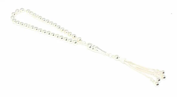 925 Gümüş Top Tesbih - Resim 2